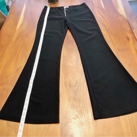 Vintage 725 Original Y2K Boot Cut Fit Flared Funky Low Rise Black Pants Trousers - Picture 4 of 14